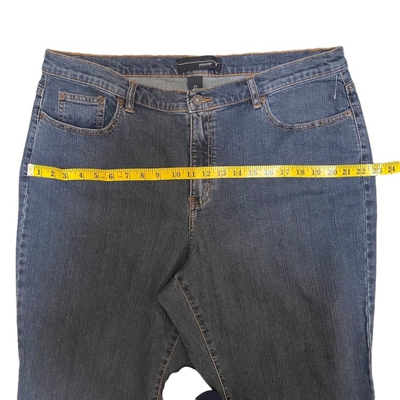 Venezia Jeans Size 20 Tall High Rise Medium Wash Blue Denim Stretch Plus Size - Picture 12 of 15